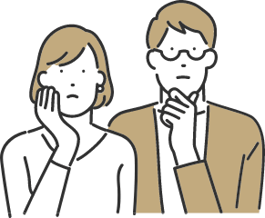 悩んでいるイラスト